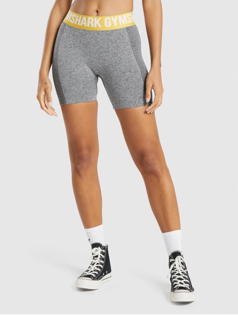 Gymshark Flex High Waisted Shorts Charcoal Marl Size XS
